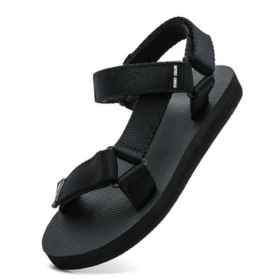 Hétköznapi férfi szandálok lapos, légáteresztő, divatos, kényelmes kültéri cipők könnyű, tavaszi nyári szandálok