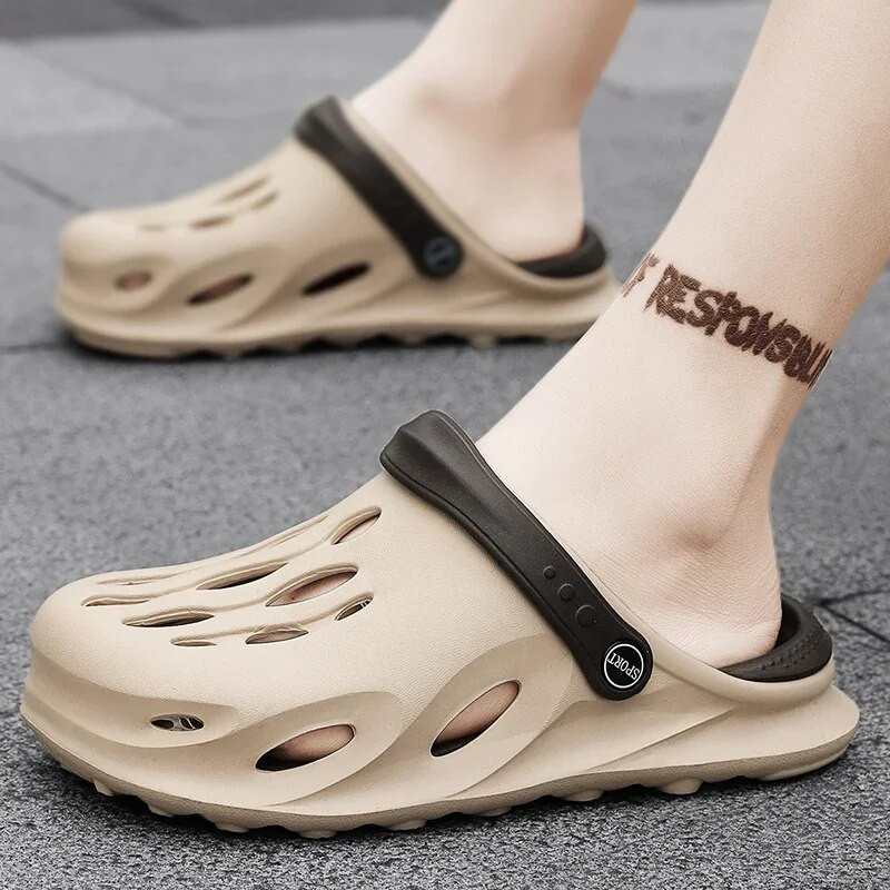 Márka Clogs Férfi Szandál Alkalmi cipő EVA Könnyű Sandles Unisex vegyes színű cipő nyári strandra Zapatillas Hombre
