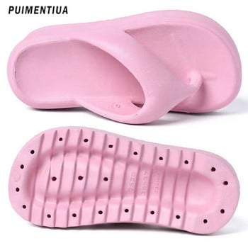 Танкетки Дамски чехли Сандали на платформа Високи токчета Летни дамски обувки Плажни джапанки Сладки цветни пързалки Чехли за жени 2023 г.