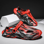 Férfi papucsok terepszínű plató kültéri nyári klumpák Cipők női strandszandálok férfi puha EVA beltéri otthoni csúszdák szerető papucsok