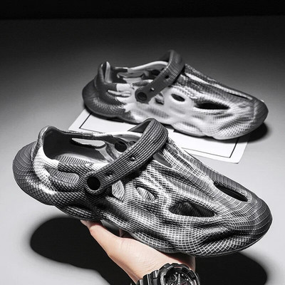 Férfi papucsok terepszínű plató kültéri nyári klumpák Cipők női strandszandálok férfi puha EVA beltéri otthoni csúszdák szerető papucsok