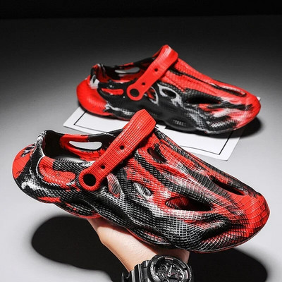 Férfi papucsok terepszínű plató kültéri nyári klumpák Cipők női strandszandálok férfi puha EVA beltéri otthoni csúszdák szerető papucsok