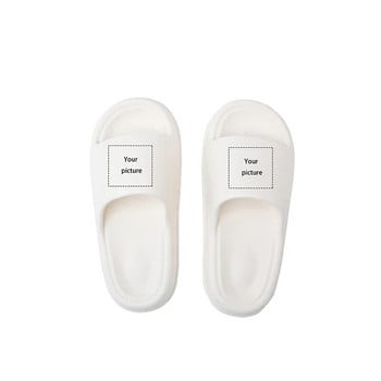 Летни дамски чехли с усещане за стъпване върху екскременти Персонализирани снимки EVA Направи си сам Персонализирани сандали на платформа Обувки Жена 2023 г.