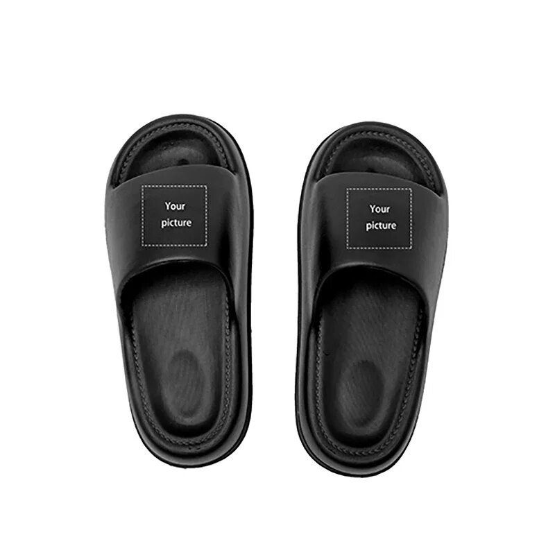 Nyári női papucs ürülékre lépés érzéssel Egyedi képek EVA DIY testreszabott platform szandál cipő nő 2023