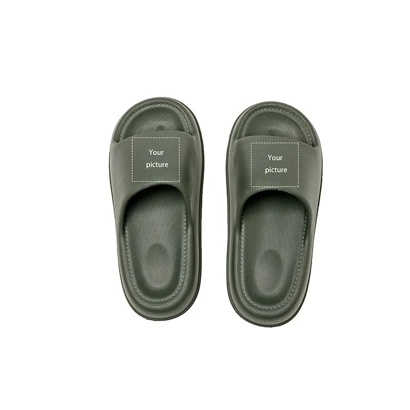 Nyári női papucs ürülékre lépés érzéssel Egyedi képek EVA DIY testreszabott platform szandál cipő nő 2023