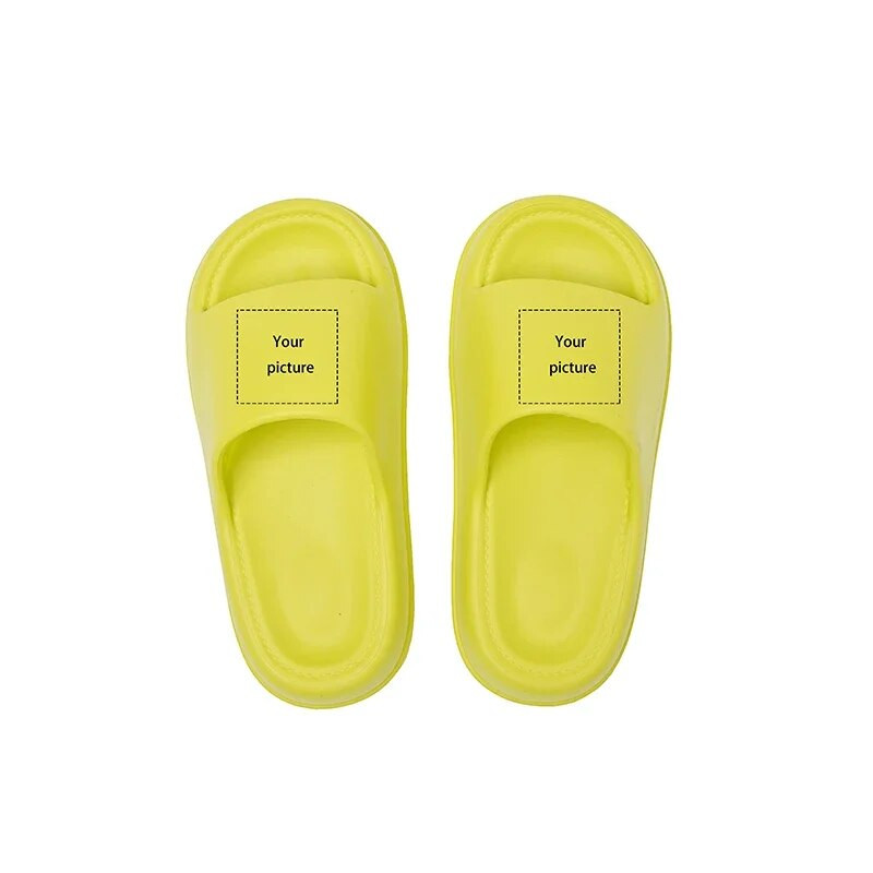 Nyári női papucs ürülékre lépés érzéssel Egyedi képek EVA DIY testreszabott platform szandál cipő nő 2023