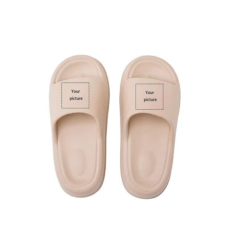 Nyári női papucs ürülékre lépés érzéssel Egyedi képek EVA DIY testreszabott platform szandál cipő nő 2023