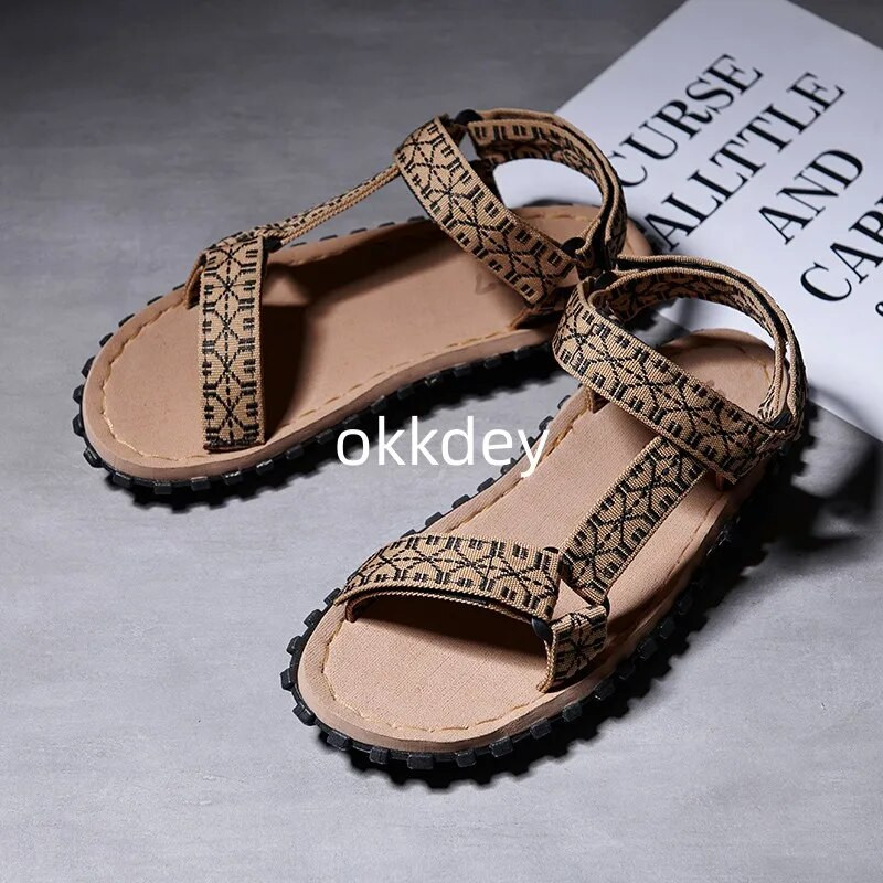 Sandales vīriešiem Ikdienišķas Ērtas Āra Pludmales Elpojošs Atvērts Purngals Vieglas Neslīdošas Vīriešu Sandales Jaunas Pavasarī Vasarā
