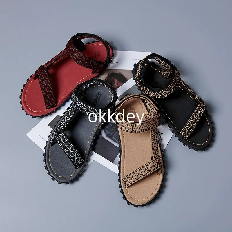 Sandales vīriešiem Ikdienišķas Ērtas Āra Pludmales Elpojošs Atvērts Purngals Vieglas Neslīdošas Vīriešu Sandales Jaunas Pavasarī Vasarā