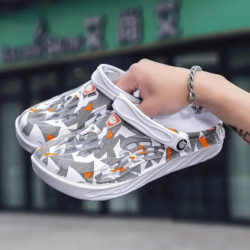 2024 Új Clumps Szandálok Férfi Papucsok Puha Alsó Strandszandálok Férfi Divatos Clump Szandálok Kényelmes Légáteresztő Zapatillas Hombre