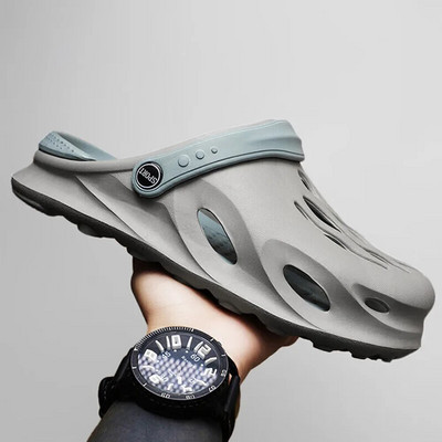 2024. aasta suvised meestemood rannasandaalid paksu talla sussid veekindlad libisemisvastased sandaalid plätud libisemiskindlad varvastega EVA auguga kingad