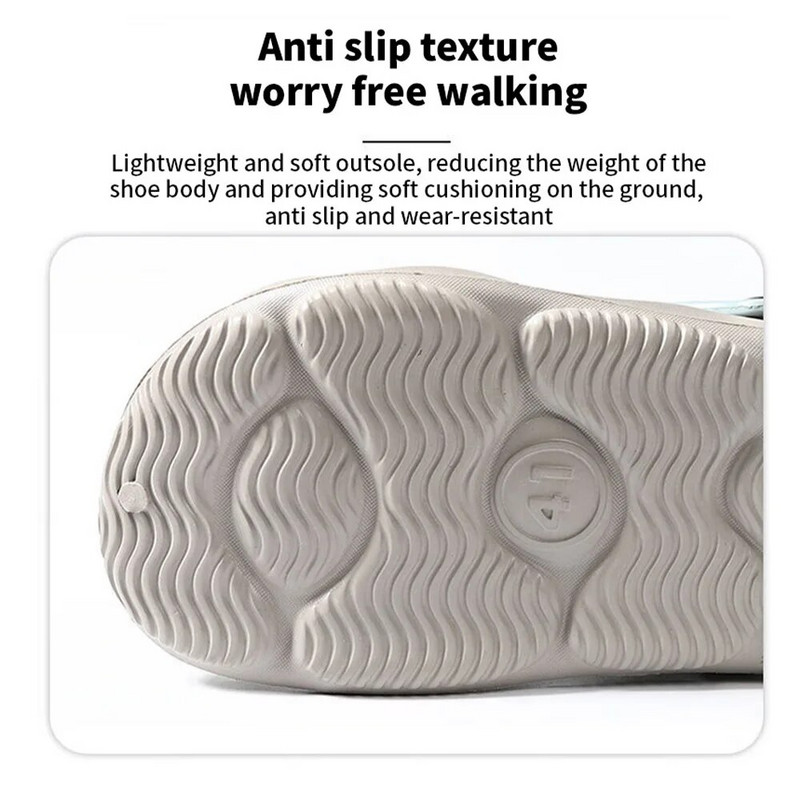 2024. aasta suvised meestemood rannasandaalid paksu talla sussid veekindlad libisemisvastased sandaalid plätud libisemiskindlad varvastega EVA auguga kingad