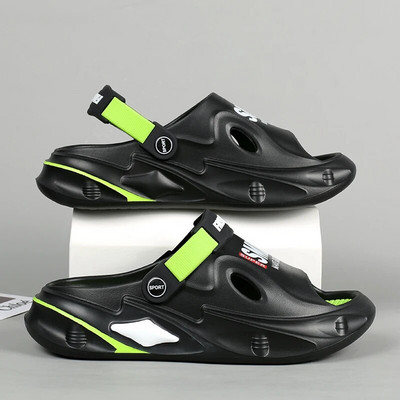 Modes vīriešu āra sandales Čības Pludmales Ērtas, mīkstas zoles koka tupeles Vīriešu ikdienas apavi Dārza apavi Vīriešu sieviešu pludmales sandales