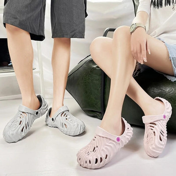Висококачествени летни сандали за двойка Eva Personality Designed Външни чехли Мъжки чехли Плажни нови ежедневни градински чехли