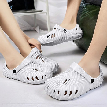 Висококачествени летни сандали за двойка Eva Personality Designed Външни чехли Мъжки чехли Плажни нови ежедневни градински чехли