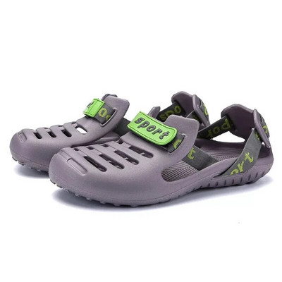 Vasaras modes sandales vīriešiem āra sietveida pludmales elpojošas vīriešu apavi ar caurumu, valkāt ikdienas pludmales čības, liels izmērs 39-44