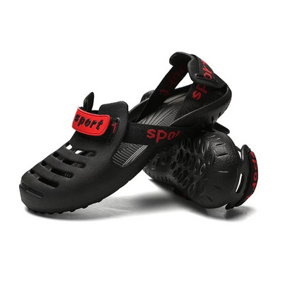 Vasaras modes sandales vīriešiem āra sietveida pludmales elpojošas vīriešu apavi ar caurumu, valkāt ikdienas pludmales čības, liels izmērs 39-44