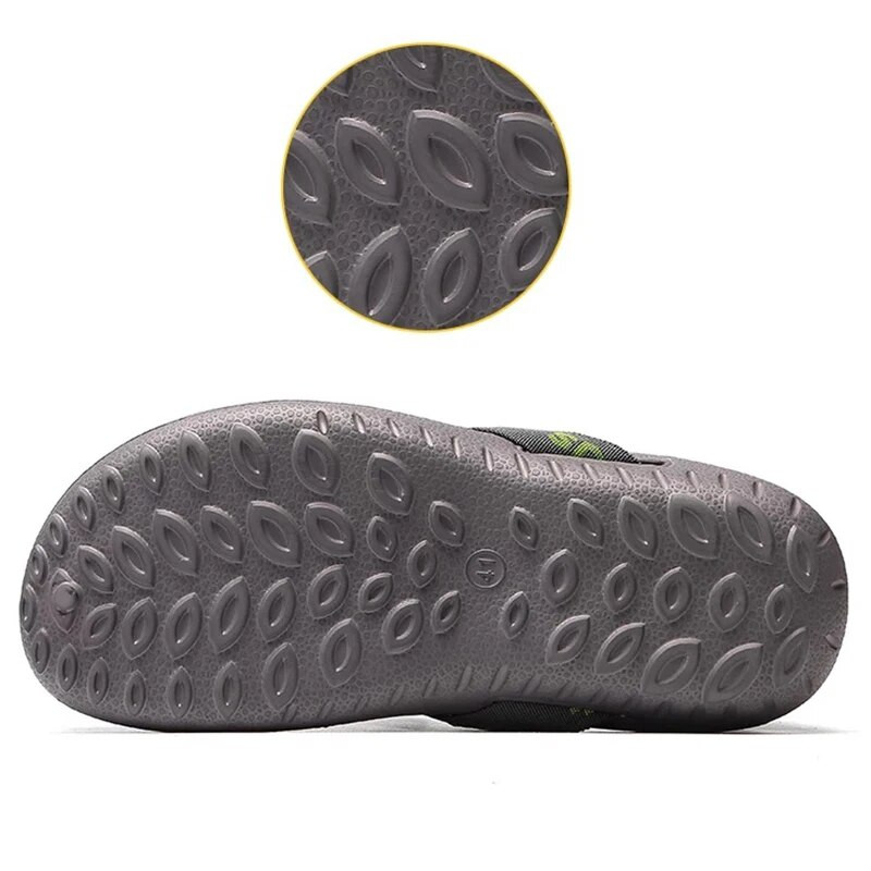 Vasaras modes sandales vīriešiem āra sietveida pludmales elpojošas vīriešu apavi ar caurumu, valkāt ikdienas pludmales čības, liels izmērs 39-44