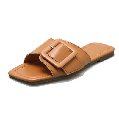 Vasaras čības ar plakanu dibenu sievietēm, kas valkā sandales, lielas, lielas pludmales apavi sievietēm Tīkla čības Luksusa sandales