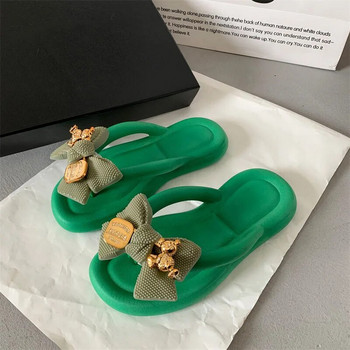 Γυναικείες καλοκαιρινές παντόφλες Χαριτωμένα με κλιπ σαγιονάρες παπούτσια Γυναικεία πλατφόρμα μόδας για εξωτερικούς χώρους Σανδάλια παραλίας Ladiew Casual Flat Slides