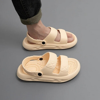 Външни мъжки сандали Breath Леки чехли Градински обувки Сабо Двойка Плажни ежедневни обувки Неплъзгащи се домашни чехли за баня