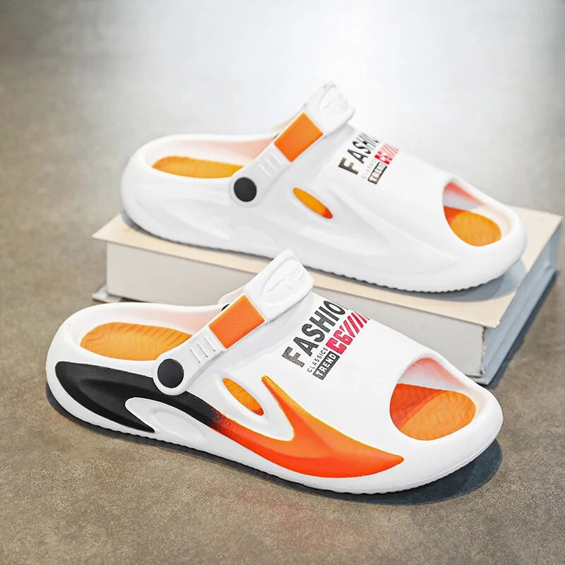 Vasaras vīriešu vannas istabas sandales ikdienas apavi Platforma, mīkstas, nodilumizturīgas vīriešu sandales āra pludmales flip-flop sprādzienbīstams stils