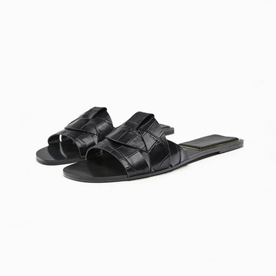 Négy szín nyári új női cipők keresztben lapos szandálok egyszerű szandálok női felsőruházat papucsok