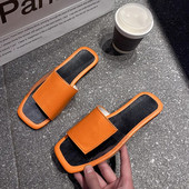 Slingback Flats Női papucsok Nyári divat 2023 Nyári Szandálok Új márka Causal Strandcsúszdák Női Flip-flop Zapatillas Mujer