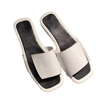 Дамски чехли с плоска подметка Лятна мода 2023 Летни сандали Нова марка Causal Плажни пързалки Дамски джапанки Zapatillas Mujer