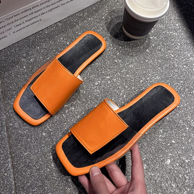 Slingback Flats Női papucsok Nyári divat 2023 Nyári Szandálok Új márka Causal Strandcsúszdák Női Flip-flop Zapatillas Mujer