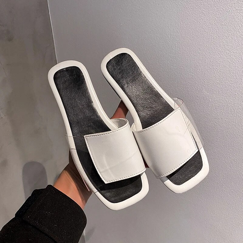 Slingback Flats Női papucsok Nyári divat 2023 Nyári Szandálok Új márka Causal Strandcsúszdák Női Flip-flop Zapatillas Mujer