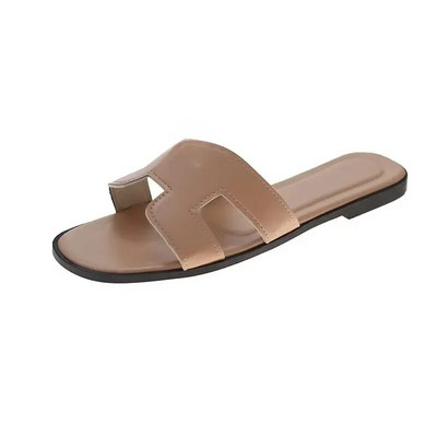 Női nyári, lapos alsó divatos felsőruházat, 2023, új szandálok koreai kiadás, tengerparti turizmus cipők papucsok