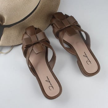 Дамски летни PVC ежедневни облекла Кухи плоски модни дамски чехли