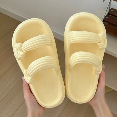 Sieviešu čības 2024. g. vasara, jauna mode, neslīdoši pludmales āra sandales Sieviešu masīvi atvērti pirksti mājas iekštelpu apavi