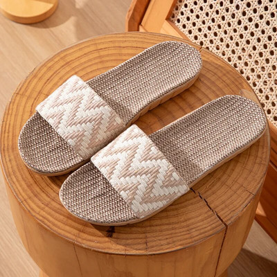 Nyári vászonpapucs női otthon Padló csúszásgátló csúszás női kényelmes papucs lapos cipő Női Zapatos Mujer