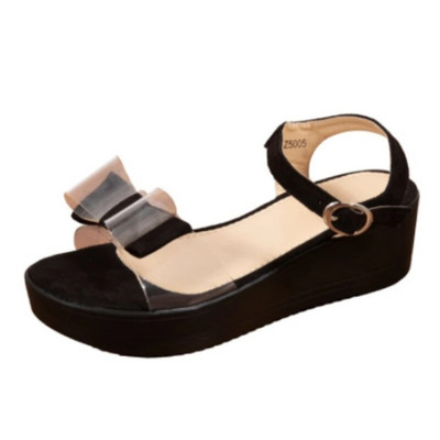 Sieviešu apavi 2023. gada karstā izpārdošana Sieviešu sandales ar potītēm Vasaras tauriņš Caurspīdīgas cietas pludmales sandales Sieviešu platformas sandales