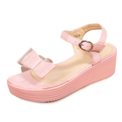 Sieviešu apavi 2023. gada karstā izpārdošana Sieviešu sandales ar potītēm Vasaras tauriņš Caurspīdīgas cietas pludmales sandales Sieviešu platformas sandales