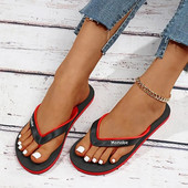 Nyári strand papucs papucs női divat légáteresztő alkalmi szabadtéri strand papucs lapos cipő Tanga szandál papucs 2022