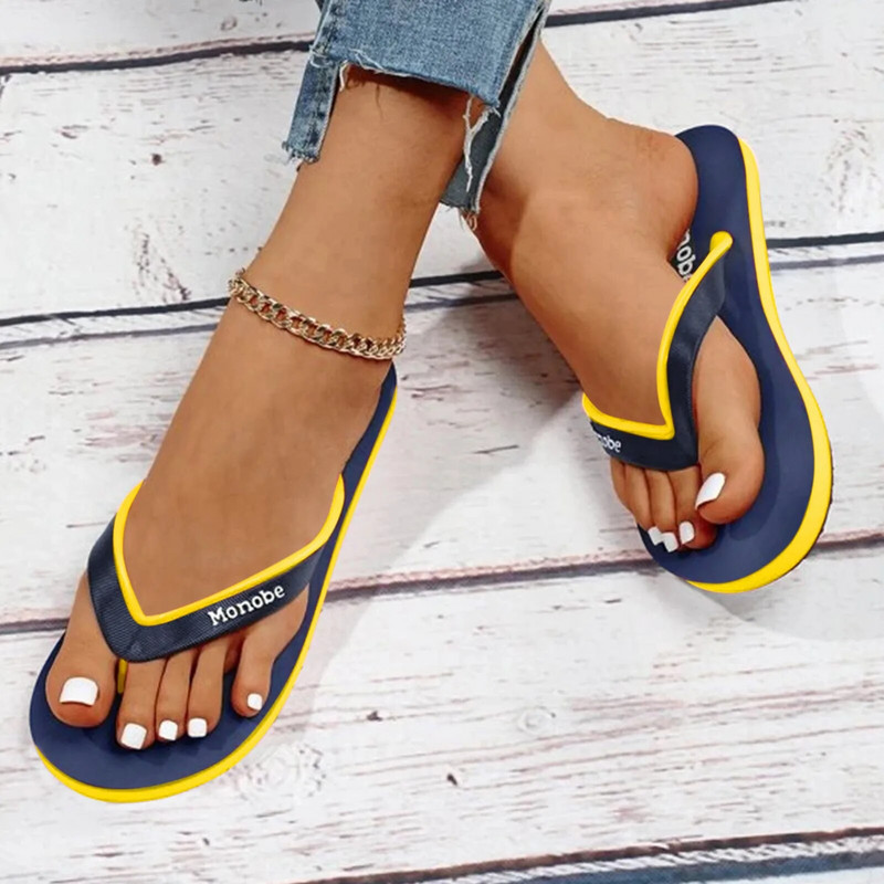 Nyári strand papucs papucs női divat légáteresztő alkalmi szabadtéri strand papucs lapos cipő Tanga szandál papucs 2022