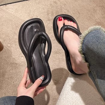 Дамски джапанки с дебела долна част 2024 Летни сандали на платформа с щипки за 2024 г. Дамски сандали Eva Неплъзгащи се външни чехли Пързалки
