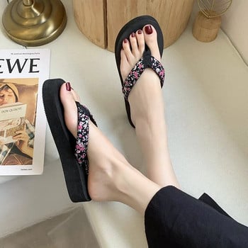 Дамски обувки с чехли Плажни сандали Сандали Етнически женски плоски джапанки в бохемски стил Node Flops Дамски чехли Slide Zapatos Mujer