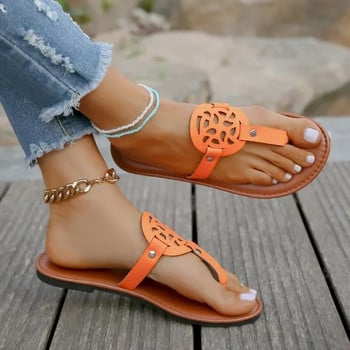 Γυναικείες Flat Slippes Summer Plus Size Γυναικείες σαγιονάρες Retro Open Toe Casual Slide παπούτσια Γυναικεία στρινγκ για εξωτερικούς χώρους