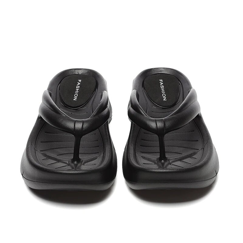 Női éksarkú vaskos platform papucs, vastag alsó Eva otthoni papucs női 2024 nyári csíptetős lábujj strandszandál csúszdák