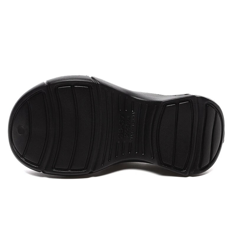 Női éksarkú vaskos platform papucs, vastag alsó Eva otthoni papucs női 2024 nyári csíptetős lábujj strandszandál csúszdák