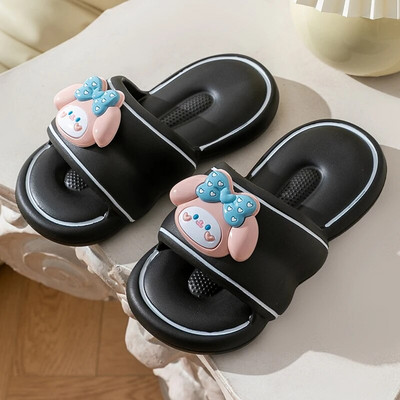 Új divat Nyári Aranyos Rajzfilm Női Otthoni Cipők Hangulatos csúszdák Rugalmas Puha Tengerparti Szandál Női Papucs Beltéri Flip Flop