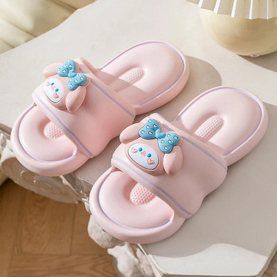 Új divat Nyári Aranyos Rajzfilm Női Otthoni Cipők Hangulatos csúszdák Rugalmas Puha Tengerparti Szandál Női Papucs Beltéri Flip Flop