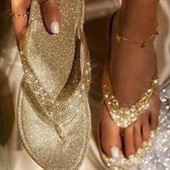 2024. aasta naiste plätud sussid Slaidid Bling Rhinestone`i naiste kingad vabaaja suvekorruse naiste kingad, naiste kristallsära, suur suurus 43