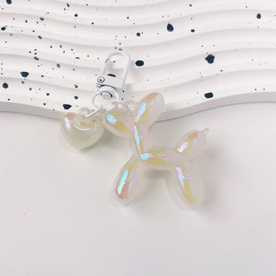 Χαριτωμένα ακρυλικά μπρελόκ με μπαλόνι για σκύλους για γυναίκες Y2k Τσάντα Κρεμαστό Ζευγάρι Μπρελόκ αυτοκινήτου Δώρο κοσμήματα Αξεσουάρ διακόσμησης