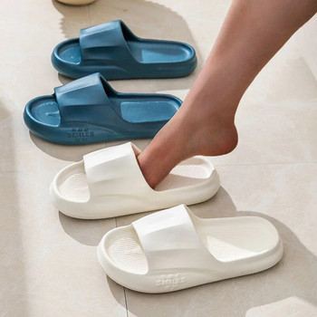 Модни чехли за двойка Purity Летни дамски домашни обувки Уютни пързалки Гъвкави меки морски плажни сандали за жени Мъже Вътрешни джапанки