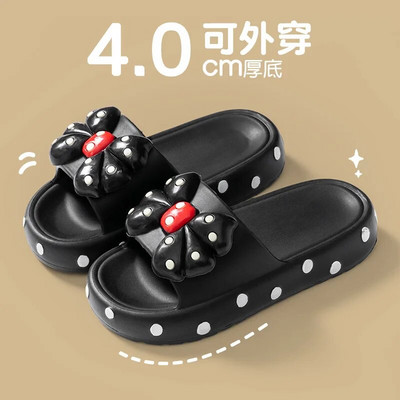 Vasaras pludmales biezas zoles Eva čības sievietēm biezas platformas loks iekštelpām mājas slidkalniņi sievietēm vieglas, neslīdošas vannas čības